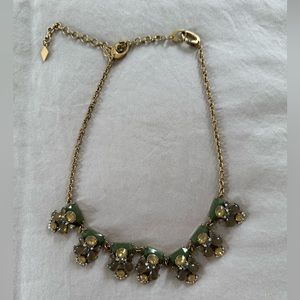 Adornable U Gold & Green Statement Necklace